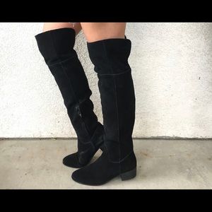 Suede Over the Knee Boots